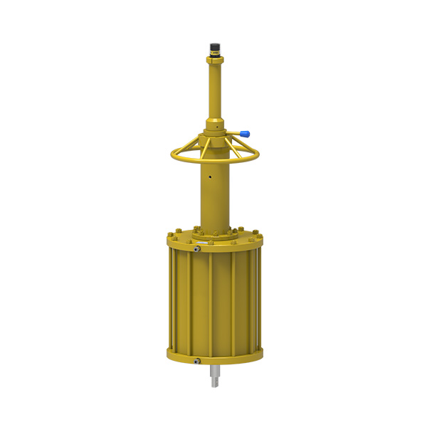 Straight stroke series pneumatic actuators