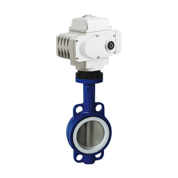 Electric wafer butterfly valve