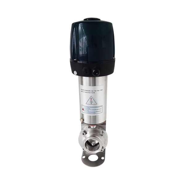Bring back the pneumatic sanitary level quick installation butterfly valve of the fuse