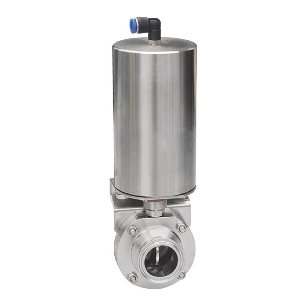 Pneumatic quick installation butterfly valve