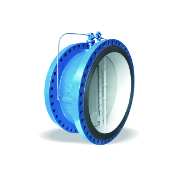 Micro resistance slow closing butterfly check valve